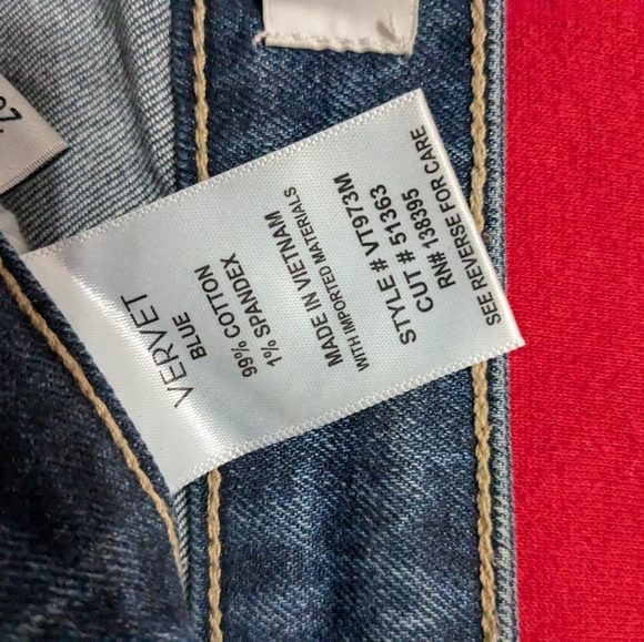 Vervet jeans, size 28, dark blue - Picture 5 of 6